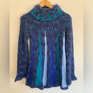 Alberto Makali Sport Blue Turtleneck Sweater‎